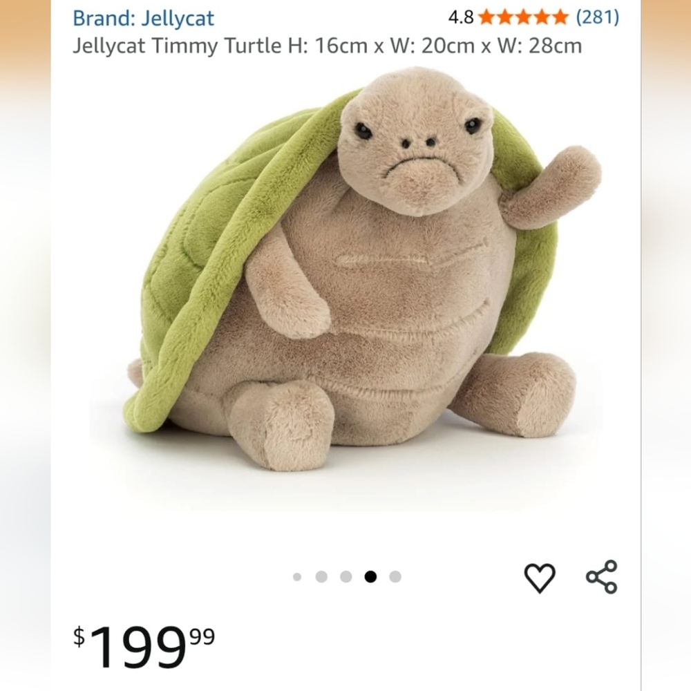 Jellycat Timmy Turtle - Picture 6 of 6